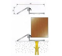 BILCOCQ VPA30030 Seuil Bronze 99 cm + Joint Porte d'entrée Spécial Rénovation ISOLAIR-BZ