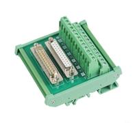 BildeeMait Adaptateur DB25 mâle vers femelle, bornier D-Sub à 25 broches pour carte de dérivation, PCB FR4, 0,7 A, bornes à vis, vert