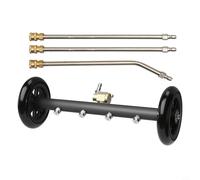 BildeeMait Balai à eau 2 en 1 pour nettoyeur haute pression 40,6 cm en acier inoxydable et laiton avec courbe à 45° + 2 tiges droites, 1500-4000 psi, allée