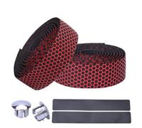 BildeeMait Bande antidérapante pour guidon en PU EVA - Absorption des chocs - Pour course de vélo - Rouge