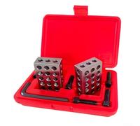 BildeeMait Blocs de configuration pour machiniste 25-50-75 mm pour fraisage | Acier de haute qualité, 23 trous filetés, planéité du sol, parallélisme, configuration de perçage de fraisage