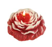 BildeeMait Bougie de soja faite à la main en forme de fleur de pivoine, 8 x 3 cm, blanche pour rouge, rose, violet, vert, décoration d'intérieur, fête, cadeaux de mariage