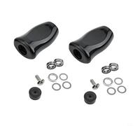 BildeeMait Bouton de moulinet rotatif pour Daiwa pour SLP WORKS, TATULA, ZILLION, FUEGO - 32,9 x 20,5 mm, 4,9 g (2 pièces) (noir)