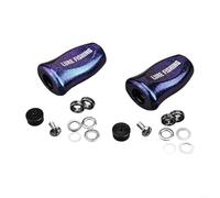 BildeeMait Bouton de moulinet rotatif pour Daiwa pour SLP WORKS, TATULA, ZILLION, FUEGO - 32,9 x 20,5 mm, 4,9 g (2 pièces, bleu violet)