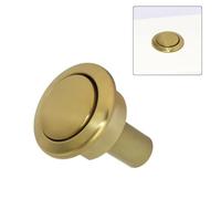 BildeeMait Bouton poussoir chromé doré pour Siamp Storm 33A ABS pour mécanisme de chasse d'eau de rechange compatible avec réservoirs de 38 à 44 mm
