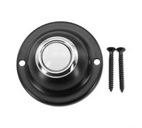 BildeeMait Bouton poussoir de sonnette lumineux en métal étanche rond à LED pour porte d'entrée de maison