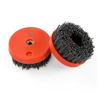 BildeeMait Brosse abrasive circulaire antique de 10,2 cm pour granit, marbre, quartzite, béton, 1 pièce, fil, poils en carbure de silicium, grain 36C3000