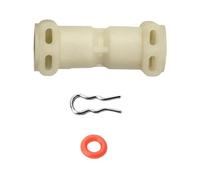 BildeeMait Connecteur d'eau thermoblock en forme de I pour machines Saeco - ABS pour pièce de rechange avec tube, joints toriques et colliers de serrage - Installation facile