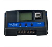 BildeeMait Contrôleur de charge solaire 12 V 24 V - Identification automatique - Écran LCD - Régulateur PV avec protection contre les surcharges et les courts-circuits pour réverbère de camping-car