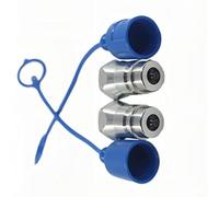 BildeeMait Coupleur mâle hydraulique à connexion rapide NPT 1/2" NPT pour tracteurs Bleu ABS ISO5675 Adaptateur de noyau de valve