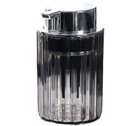 BildeeMait Distributeur de savon mousse pour cuisine et salle de bain, bouteille en PET avec pompe à mousse riche, 8 x 7 x 12,7 cm, gris transparent