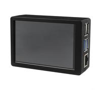 BildeeMait Écran tactile 3,5" pour Pi avec refroidisseur actif et boîtier en ABS, résolution 480 x 320, 60 fps, avec stylet tactile, design compact noir