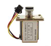 BildeeMait Électrovanne en métal auto-absorbant CC 3 V pour chauffe-eau 60 x 46 x 43 mm Valve électromagnétique argentée Économe en énergie Connecteur à 3 broches Installation facile Fonctionnement à
