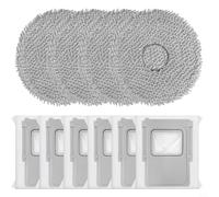 BildeeMait Ensemble d'accessoires pour robot aspirateur DJI S, A, P, comprend 4 chiffons en microfibre et 6 sacs à poussière étanches pour animaux domestiques et enfants
