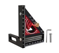 BildeeMait Ensemble d'équerre multi-angles avec goupille de positionnement d'angle et trous de traçage carrés en T pour dessiner des angles précis, charpentiers, ingénieurs, décorateurs, utilisation à