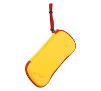 BildeeMait Étui de transport rigide pour Anbernic RG557 en tissu imperméable, sac de rangement de voyage avec compartiment pour accessoires de jeu, 25,4 x 12,8 x 4,7 cm, jaune