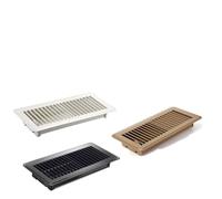BildeeMait Filtre d'aération de sol de 10,2 x 25,4 cm avec élastique, piège à poussière en maille, grille d'aération à haut débit d'air, lavable et réutilisable, noir