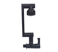 BildeeMait for Black Lucky for Cat Robinet mural rotatif à 1080 degrés Robinet d'évier de cuisine avec pulvérisateur pour construction en plastique pour noir et argent