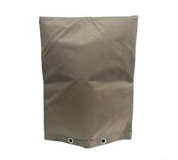 BildeeMait Housse de protection anti-refoulement résistante à l'eau avec doublure en coton - Garde d'hiver pour tuyaux d'extérieur - Vannes d'arrosage - Anneaux antivol - Café - 76,2 x 61 cm (café