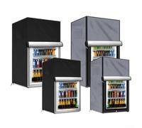 BildeeMait Housse pour congélateurs verticaux extérieurs et réfrigérateurs à boissons fabriquée en tissu Oxford 210D, housse de congélateur verticale imperméable pour protéger les congélateurs