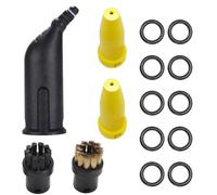 BildeeMait Kit d'accessoires pour nettoyeur vapeur SC2 SC3 SC4 SC5 avec buse à jet, buses de rembourrage, brosses de nettoyage et anneaux d'étanchéité pour entretien des tissus à domicile et atelier