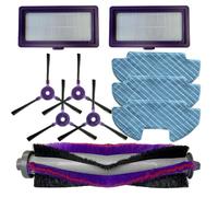 BildeeMait Kit de balai de rechange pour Samsung Powerbot-E VR05R5050WK avec 1 brosse à rouleau, 3 brosses latérales, 4 chiffons en microfibre, pour VR05R5050WK
