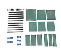 BildeeMait Kit de carte PCB double face 48 broches 12 pièces FR4 avec bornes et en-têtes pour soudage de capteur Arduino et projets électroniques de bricolage
