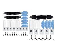 BildeeMait Kit de pièces de rechange pour Tefal X-Plorer Serie 75 S+ RG8597W, pour brosse principale, filtre, serpillère, lingettes, sacs à poussière, brosses latérales, ensemble d'accessoires