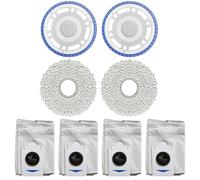 BildeeMait Kit de remplacement pour aspirateur robot compatible avec ECOVACS T30S ComboPro pour l'entretien du sol et la collecte de la poussière