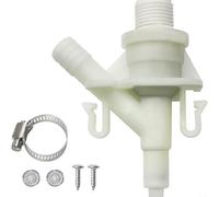 BildeeMait Kit de valve de toilette pour camping-car Dometic 300 310 320 à pédale, filtre à eau blanche de rechange, accessoire de camping-car résistant à l'usure pour camping-car et pour caravane et