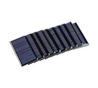 BildeeMait Lot de 10 cellules solaires 2 V 150 mA pour projets de bricolage, panneaux photovoltaïques polycristallins à haute efficacité, compacts 60 x 45 mm pour lampes de jardin et jouets