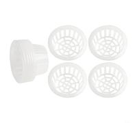 BildeeMait Lot de 10 paniers de plantation hydroponiques en plastique transparent réutilisable pour culture de légumes et de fleurs, design stable pour aquarium et jardin (format A6)