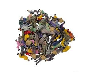 BildeeMait Lot de 100 figurines architecturales de diorama à l'échelle 1:50 - Kit de modélisme - Ville populaire pour scènes de table de sable - Poses assorties - 3,5 cm