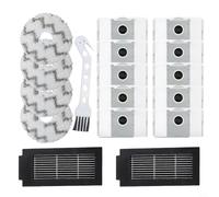 BildeeMait Lot de 17 pièces de rechange T50 pour Pro pour Gen2, comprend des sacs à poussière en carbone de 4 L, des serpillères en microfibre, des filtres, des brosses latérales