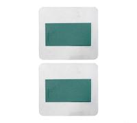 BildeeMait Lot de 2 films magnétiques pour visionnage de champ - 25 x 50 mm - Vert - Motif micro-encapsulé - Pour la détection d'aimants, l'éducation scientifique et le contrôle de la qualité