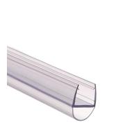 BildeeMait Lot de 2 joints de rechange pour porte de douche de 50 cm, bande de déflecteur d'eau de type D pour portes en verre de 6, 8, 10, 12, 15 mm, joint transparent pour séparation humide et sec