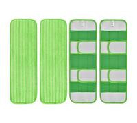BildeeMait Lot de 2 recharges en microfibre pour balai Swiffer Sweeper XL, coussinets réutilisables pour sols en bois dur et carrelage, vert
