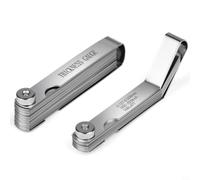 BildeeMait Lot de 32 jauges d'épaisseur en acier inoxydable 0,04-0,88 mm et 0,127-0,508 mm 32 droites + 16 lames décalées