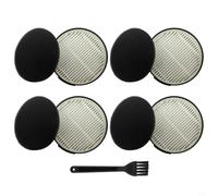 BildeeMait Lot de 4 filtres de rechange pour aspirateurs Iris Ohyama CFTS72 SCD-120P SCD-181P SCD-121P SCD-184P avec filtres éponge d'échappement et nettoyage