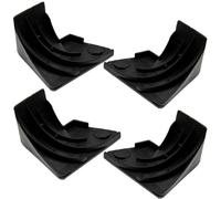 BildeeMait Lot de 4 joints d'angle pour lave-vaisselle WD8X227 WD8X228, noir pour joint d'étanchéité TPR 4,3 x 3,6 cm