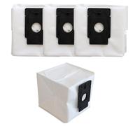 BildeeMait Lot de 4 sacs d'aspirateur de rechange pour aspirateur EZVIZ RC3 Plus, RE4 Plus, RE5 Plus CS-RA-KIT07 Capacité 4 L, blanc et noir