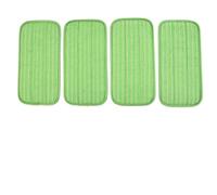 BildeeMait Lot de 4 serpillères réutilisables en microfibre pour balai Swiffer Wet Jet 30,5 x 15 cm, lavables, à double usage sec/humide