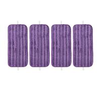 BildeeMait Lot de 4 serpillères réutilisables en microfibre pour Swiffer WetJet, recharges lavables pour sols en bois dur et carrelage, violet