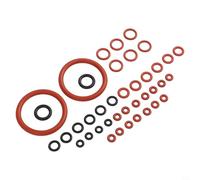 BildeeMait Lot de 40 joints toriques pour machine à café Saeco Spidem pour Gaggia, joints en silicone haute température, réparation de soupape, assortiment de joints noirs pour rouge