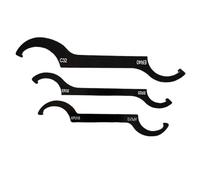 BildeeMait Lot de 8 clés à crochet à double extrémité en acier 45# avec poignée antidérapante pour ER25 ER32 ER40 C32 APU13 APU16