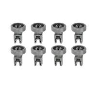 BildeeMait Lot de 8 roulettes pour panier inférieur de lave-vaisselle 25 mm Gris 5028696700 Dishlex Global DX203 DX203WK 911515039