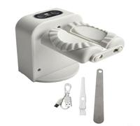 BildeeMait Machine à raviolis électrique, façonneur automatique de raviolis avec batterie de 1300 mAh, modes 6s/9s, base antidérapante pour fête de famille, cuisine, gris