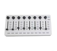 BildeeMait Manette sans fil avec 43 touches, encodeurs à 8 boutons, connexion BT USB-C, batterie 780 mAh pour DAW Studio Live Performance, blanc