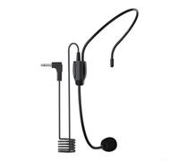 BildeeMait Microphone filaire monté sur la tête avec prise jack 3,5 mm pour enseignement en salle de classe - Microphone à condensateur réglable pour conférences - Micro portable pour entraîneurs