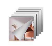 BildeeMait Miroir acrylique épais autocollant mural incassable, film réfléchissant HD pour décoration d'intérieur, miroir de sécurité de 2 mm (15 cm, 20 cm, 30 cm)